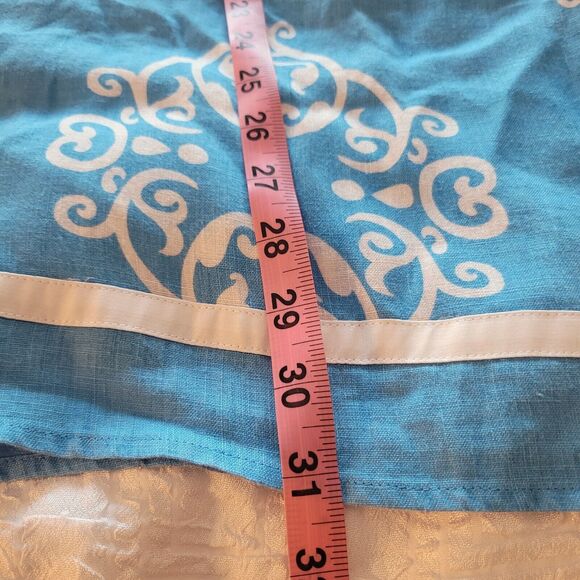 Sarah Spencer Tunic Top Woman 1 X Linen Blue Lagenlook Coastal Resort Boho - Picture 9 of 9